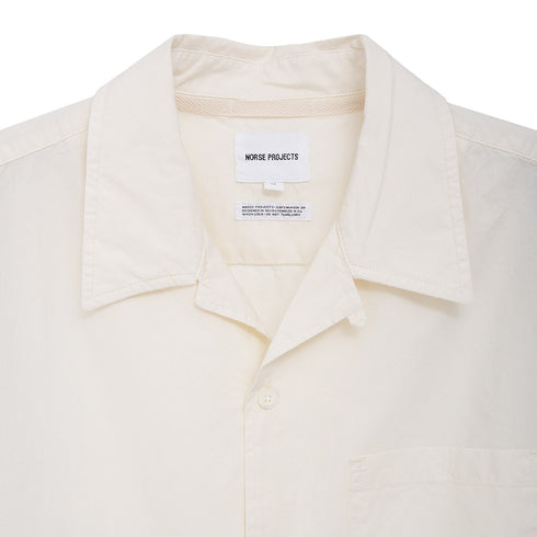 Norse Projects Carsten Cotton Tencel Shirt Enamel White N40-05790262 Degli Uberti